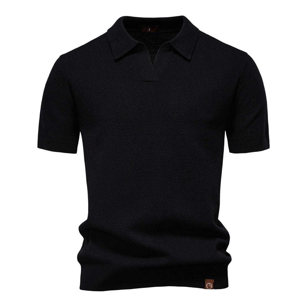 Marek – Strukturyzowana koszulka polo