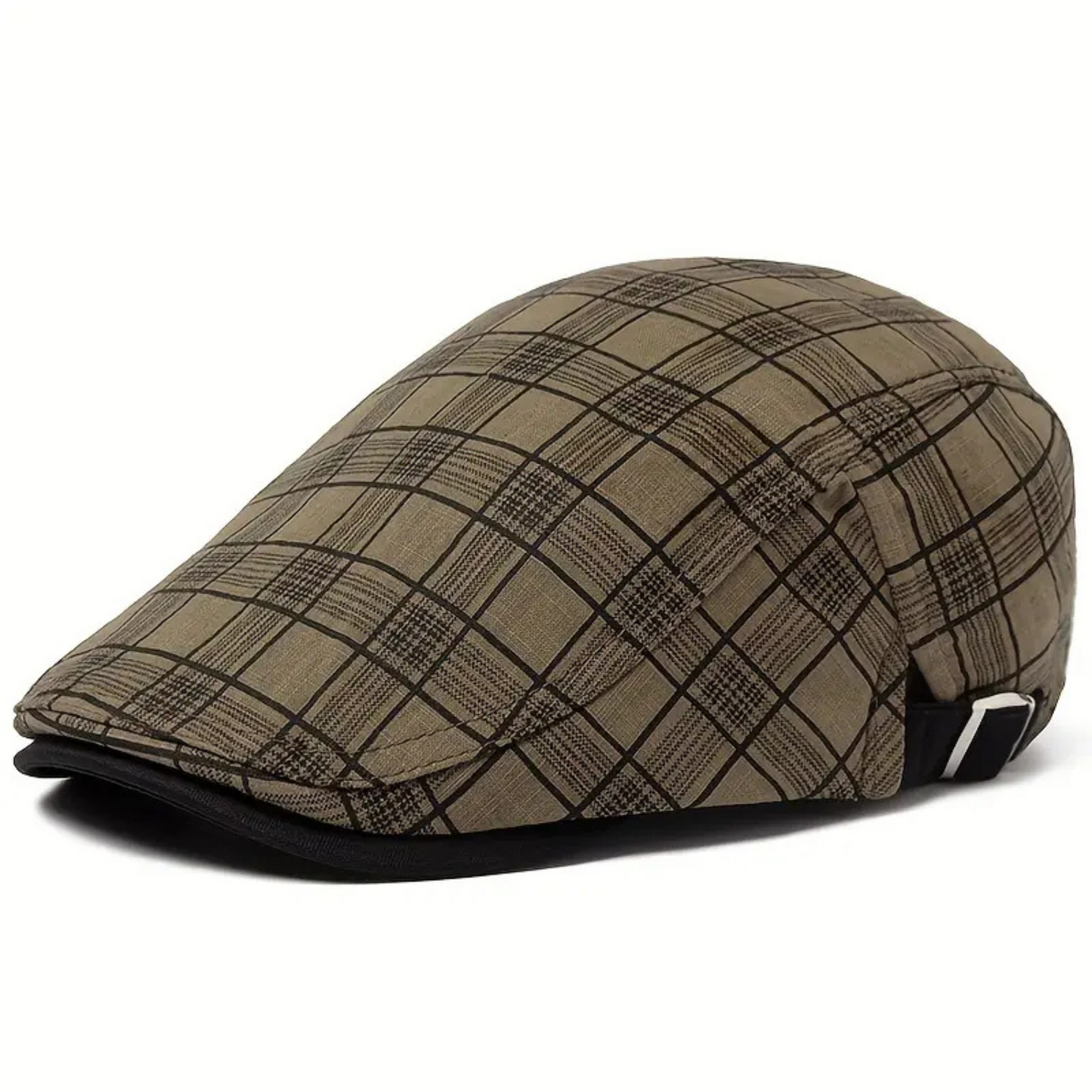 Zarek – Regulowany kaszkiet vintage w kratę
