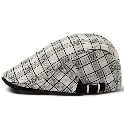 Zarek – Regulowany kaszkiet vintage w kratę