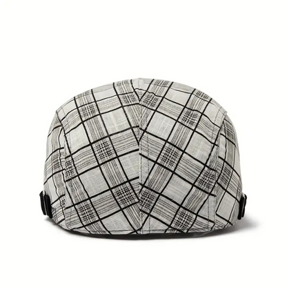 Zarek – Regulowany kaszkiet vintage w kratę