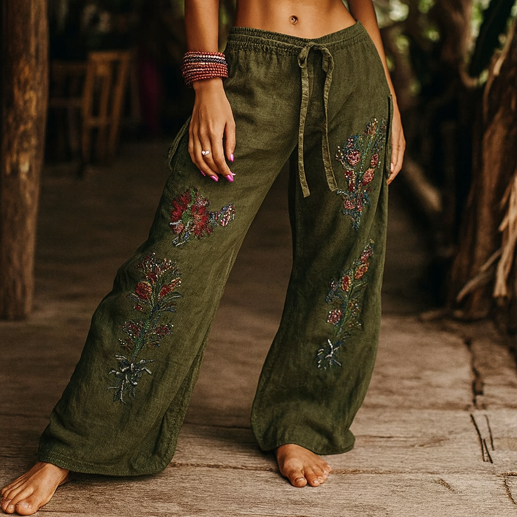 Oliwia – Boho spodnie do jogi 
