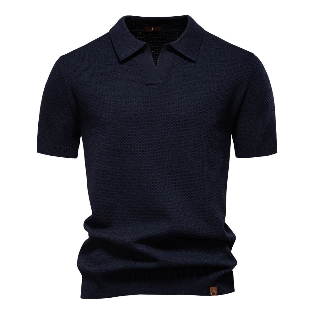Marek – Strukturyzowana koszulka polo